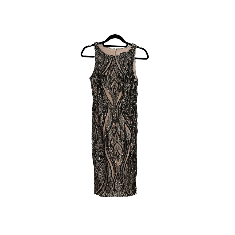 Adrianna Papell Sequin Sheath Dress Size 2 NWT